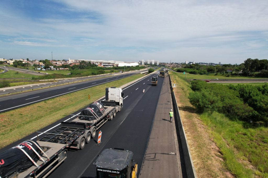 SP pra Toda Obra: Recapeamento do Sistema Anhanguera-Bandeirantes atinge 45% e segue até 2026